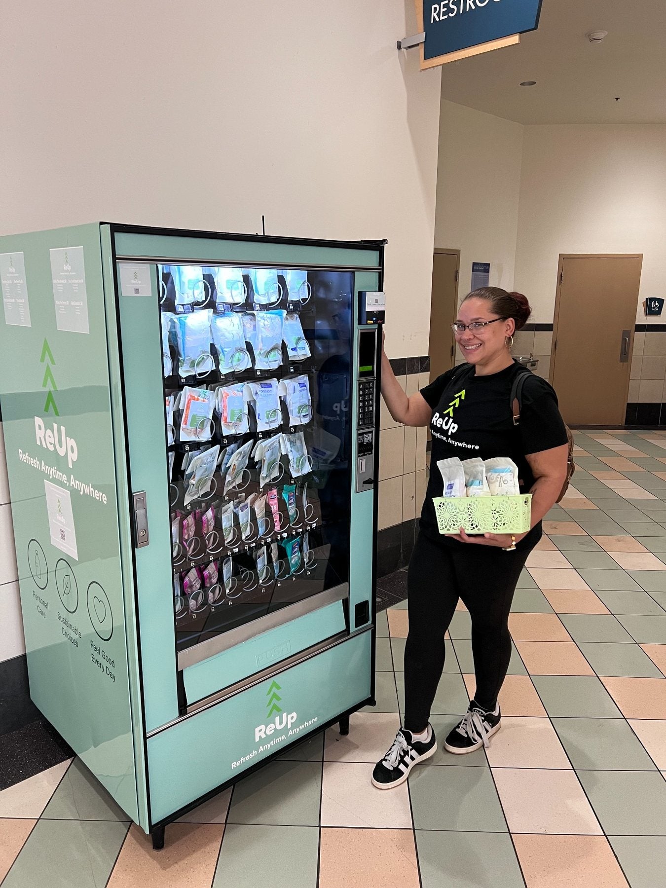 ReUp personal care vending machine